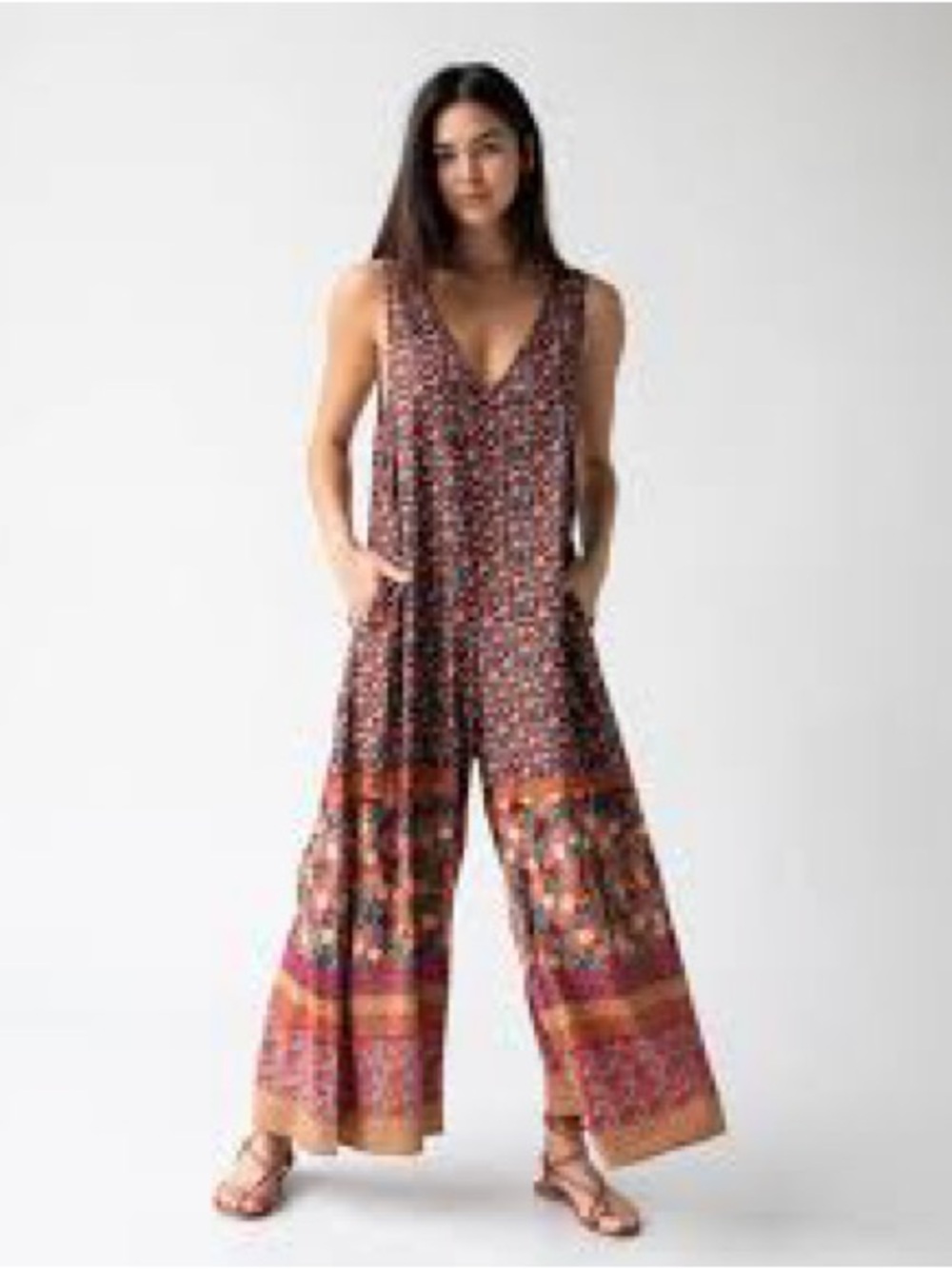 NATURAL LIFE Multicolor Floral Jumpsuit